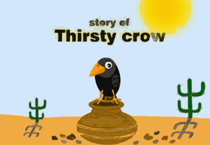 736x507 Stories Clipart Thirsty Crow