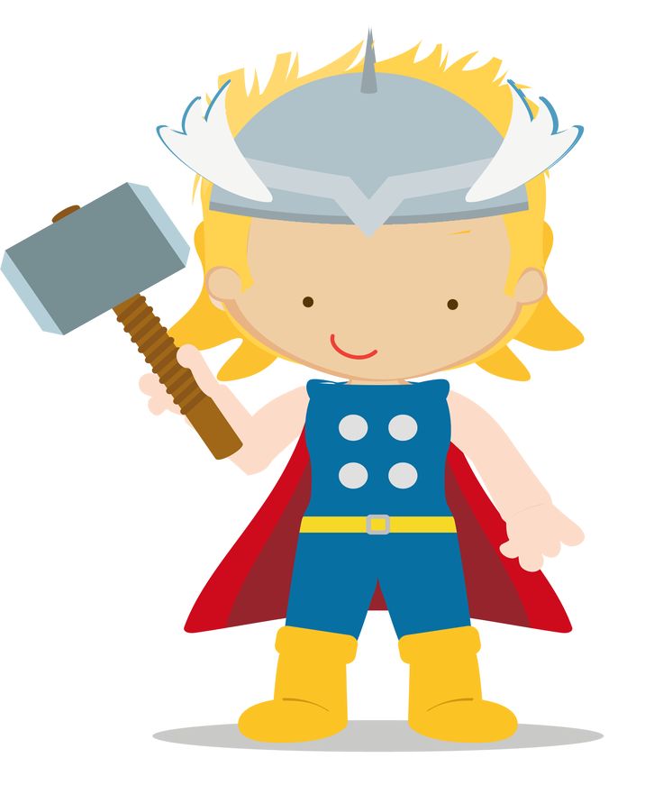 736x881 Thor Clipart Old School