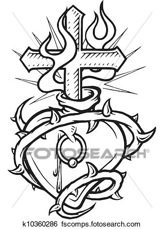 337x470 Stock Illustration Blacknd White Version Stencil