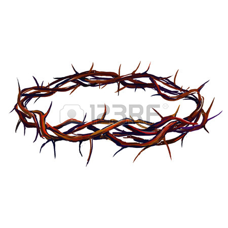 450x450 Crown Of Thorns Hand Drawn Vector Llustration Realistic Sketch