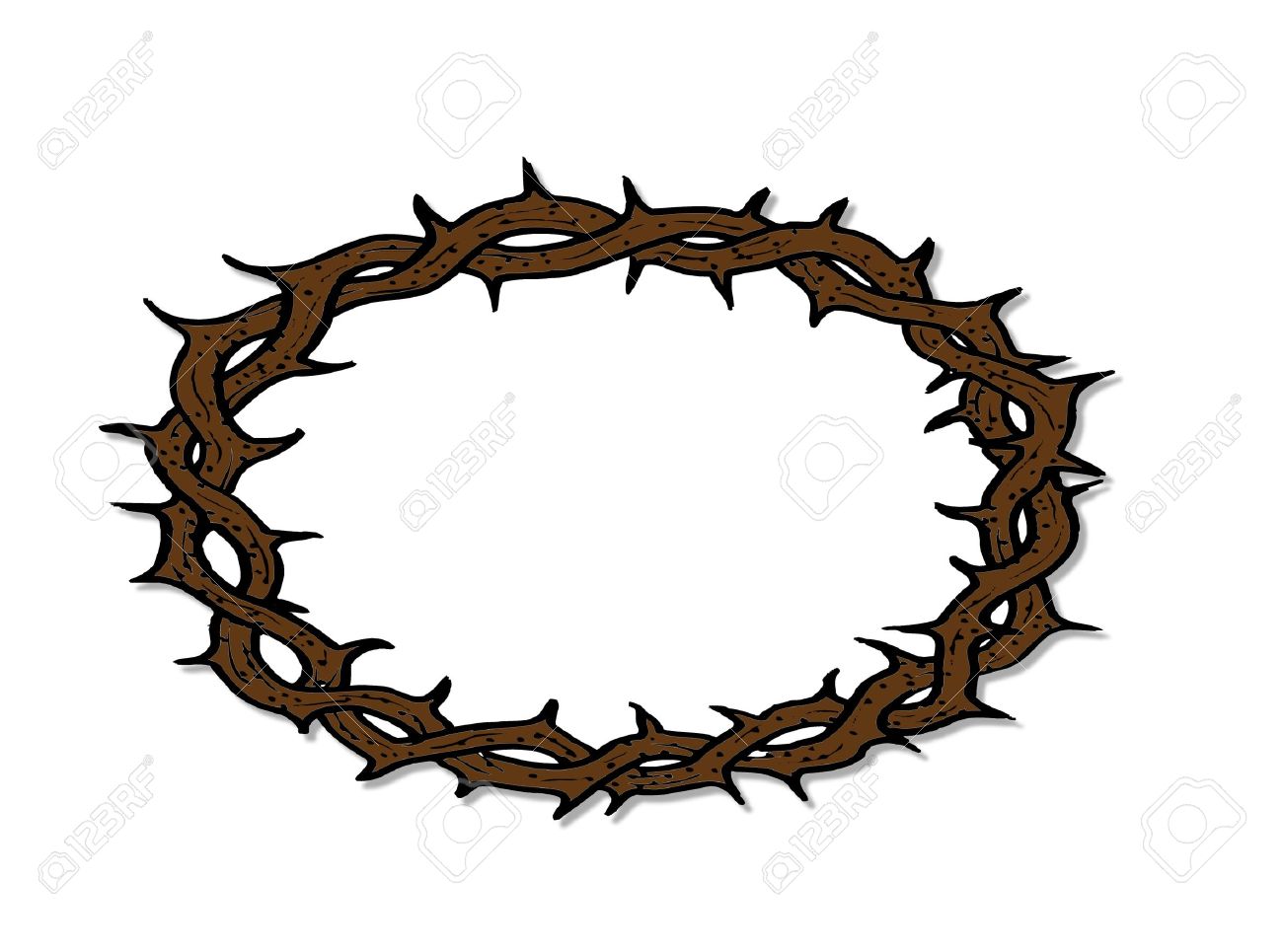 1300x965 Wreath Of Thorns Clipart