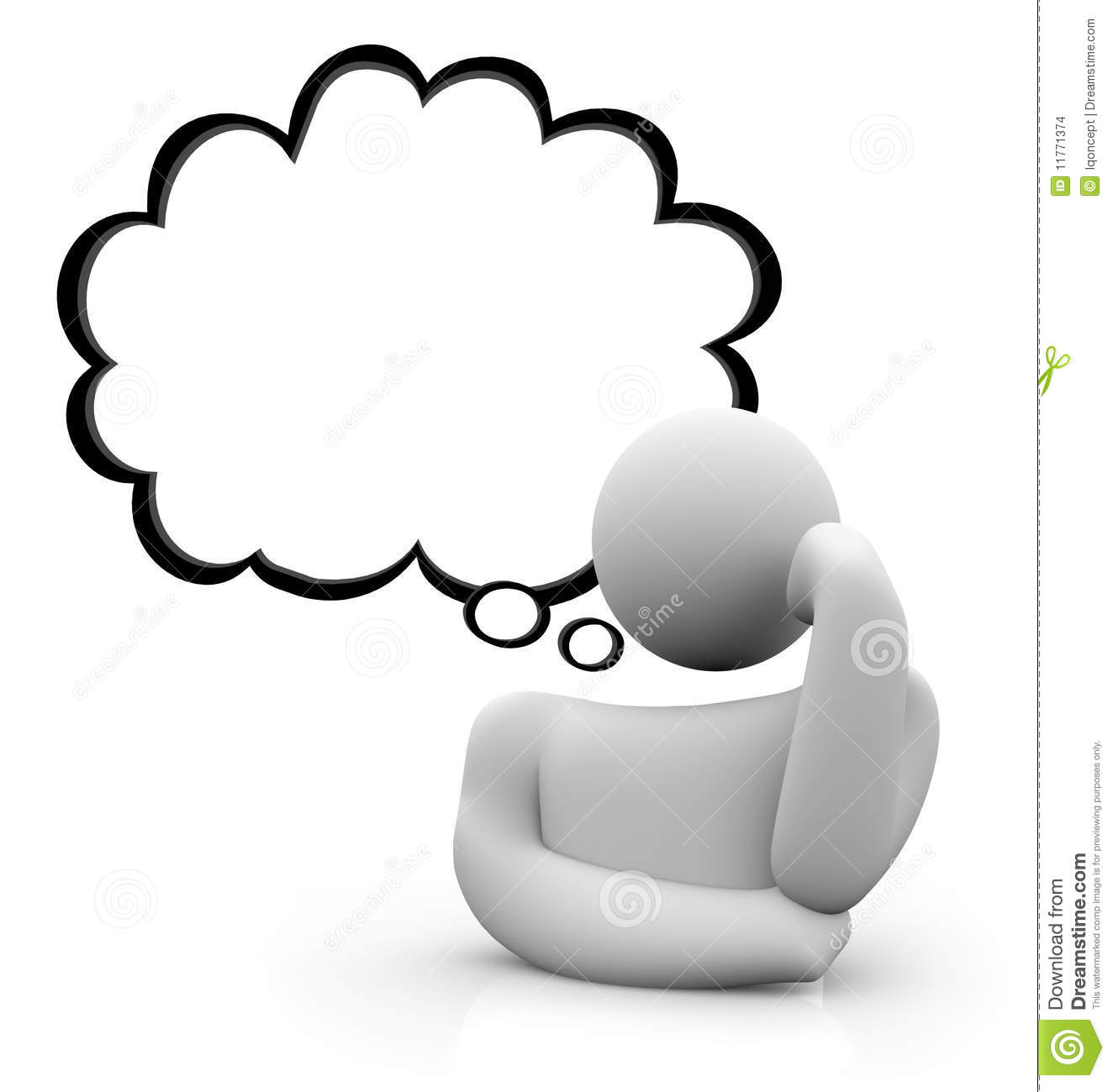 1324x1300 Person Thinking With Thought Bubble Clipart Panda