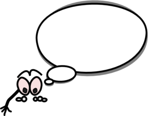 299x234 Person With Speech Bubble Clipart