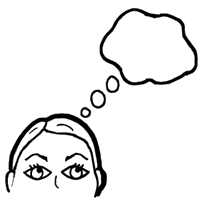 200x204 Person Thinking With Thought Bubble Clipart Panda