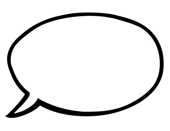 570x440 Full Page Blank Speech Bubbles (Printable) Michelle