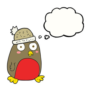 300x300 Freehand Drawn Thought Bubble Cartoon Christmas Gifts Royalty Free