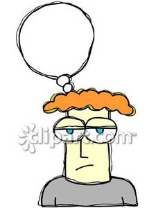 225x300 With An Empty Thought Bubble Royalty Free Clipart Picture