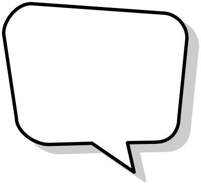 408x372 Long Clipart Speech Bubble