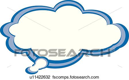450x282 Clip Art Of Cloud Thought Balloon U11422632
