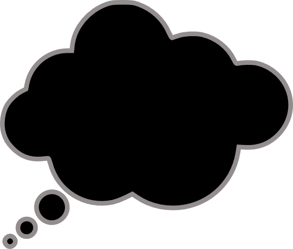 600x510 Grey Thought Bubble Clip Art