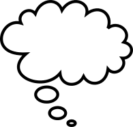 195x185 Thought Clouds Clip Art Download