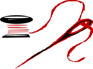 299x222 Needle Thread Burgandy Clip Art