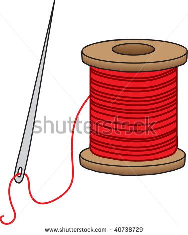 376x470 Needless Clipart Thread Spool