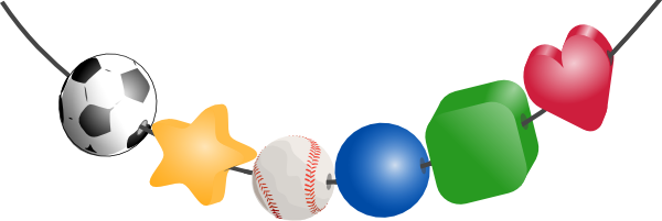 600x201 String Of Beads Clip Art