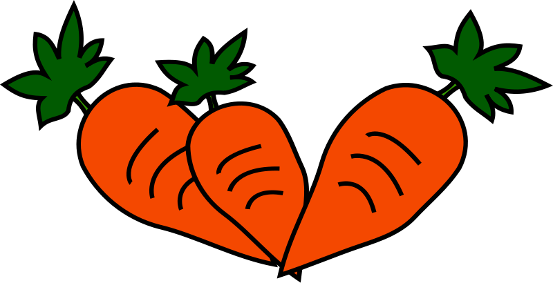 800x410 Free Set Of Three Carrots Clip Art