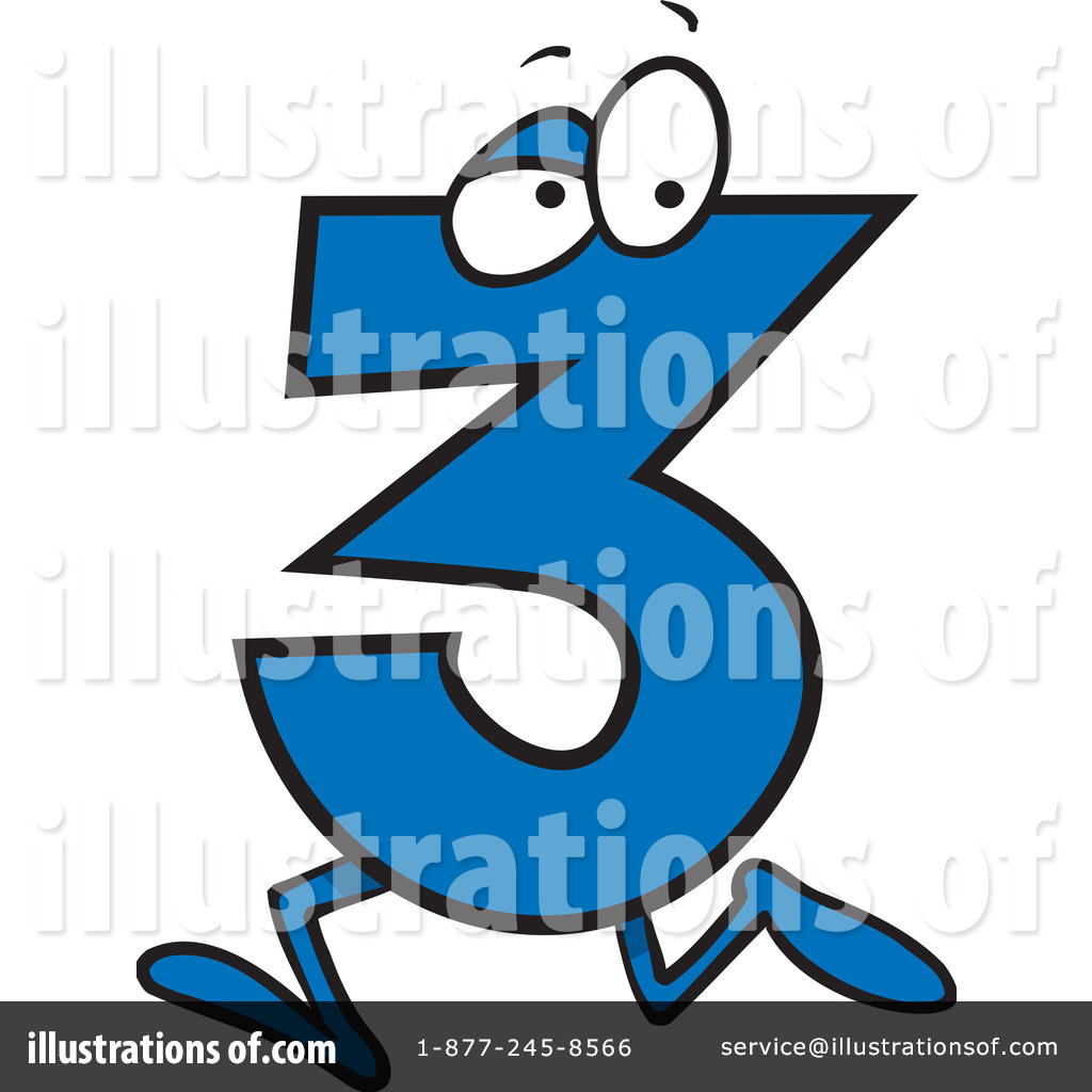 1024x1024 Number Three Clipart