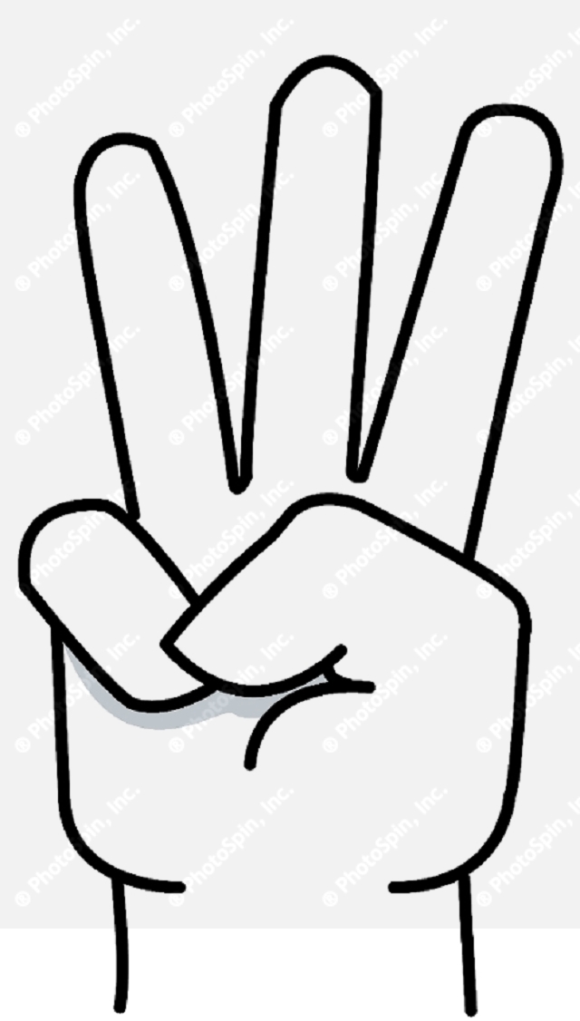 640x1126 Three Fingers Clip Art