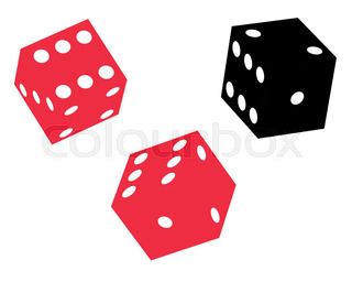 320x256 Vector Illustration Of Red Dice Stock Vector Colourbox