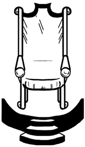 175x302 Throne Clipart Black And White