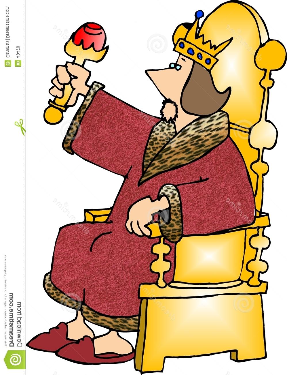 997x1300 Evil King On Throne Clipart
