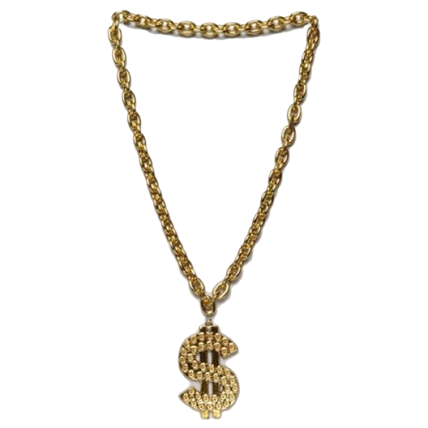 600x600 Thug Life Gold Chain Transparent Png Png Mart