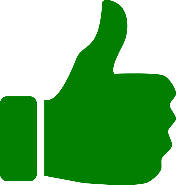 570x597 Thumbs Up Icon Green Th Clip Art