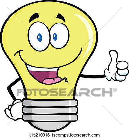 439x470 Clip Art Of Light Bulb Giving A Thumb Up K15210916