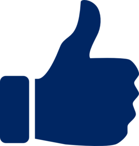 285x299 Blue Thumbs Up Icon Clip Art