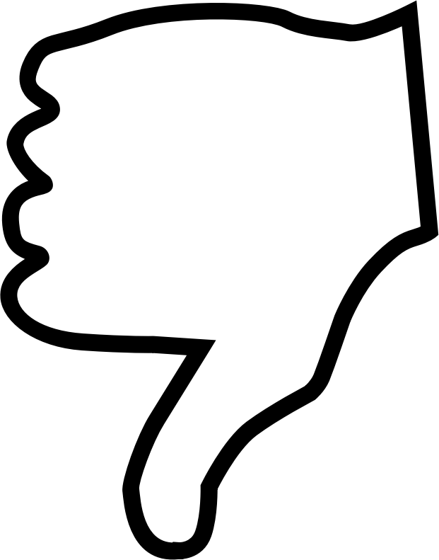 621x791 Thumbs Down Clipart