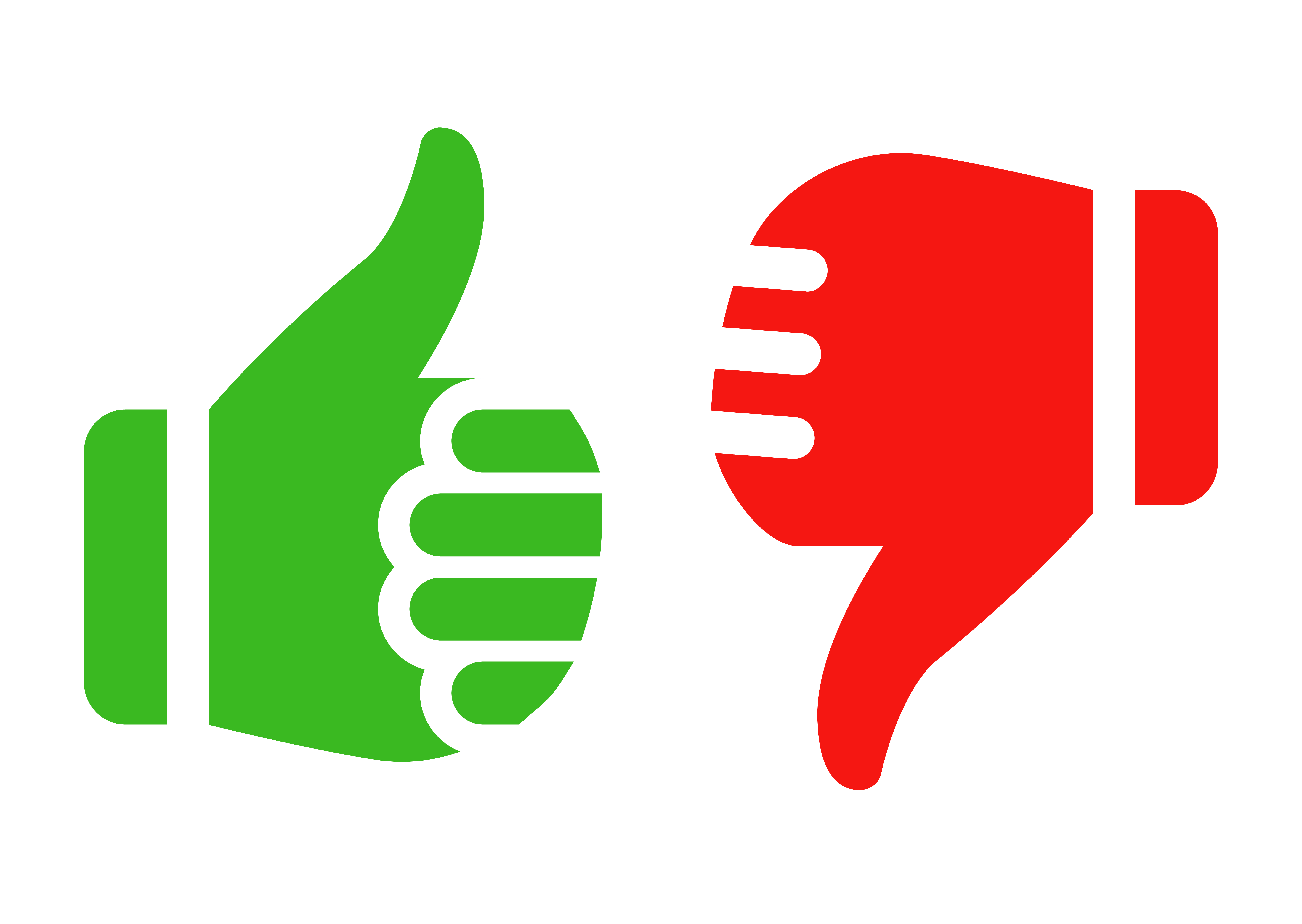 7000x4968 Thumbs Up Thumbs Down Clipart