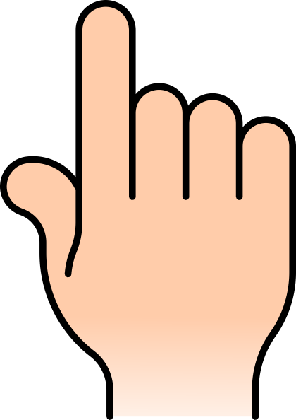 420x594 Finger Pointing Clipart