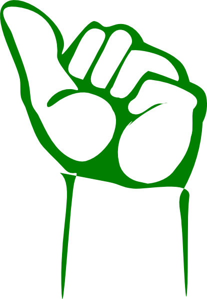 414x597 Green Thumb Clip Art