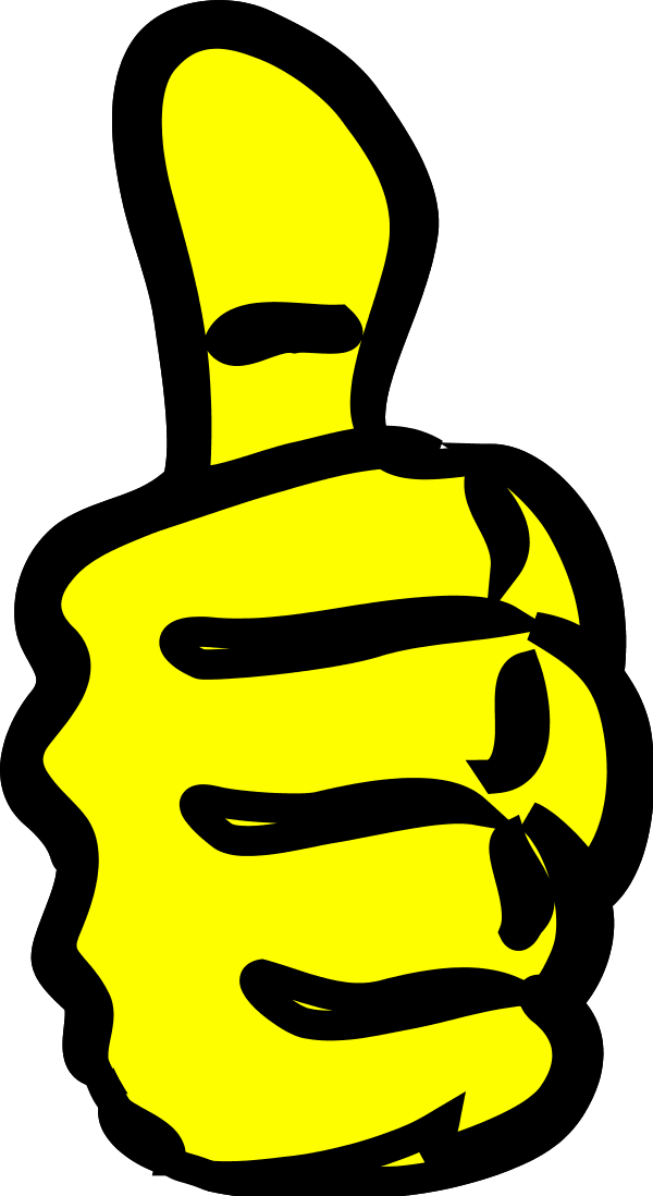 600x1098 Thumbs Up Clip Art