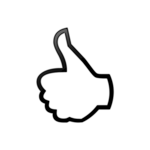 512x512 Thumbs (Thumb) Up Outline Hand Icon