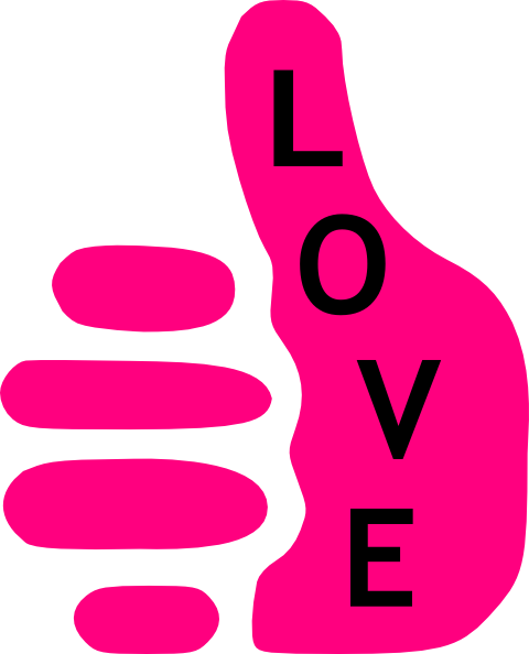 480x594 Love Thumb Clip Art