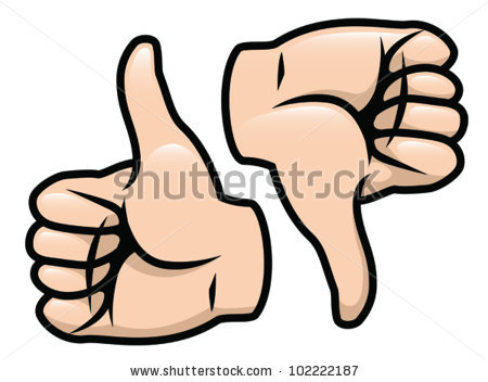 450x352 Thumbs Up And Down Clipart