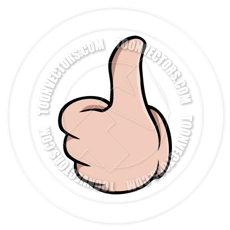 460x460 Human Cartoon Hand Showing A Thumbs Up Gesture By Colin Cramm