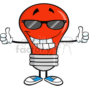 300x300 Royalty Free Royalty Free Clip Art Smiling Red Light Bulb