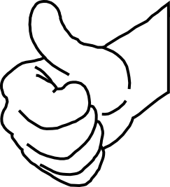 243x267 Thumbs Up Line Art Clip Art Download