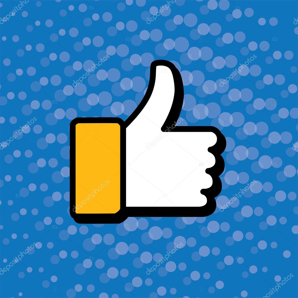 1024x1024 Pop Art Thumbs Up Amp Like Hand Symbol Used In Social Media