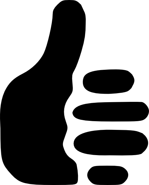 480x594 Thumbs Up Black Hi Free Images