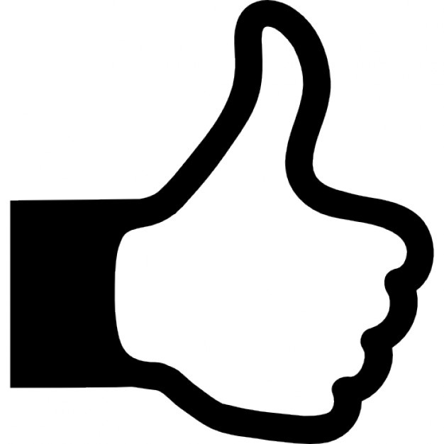 626x626 Thumbs Up Hand Outline Icons Free Download