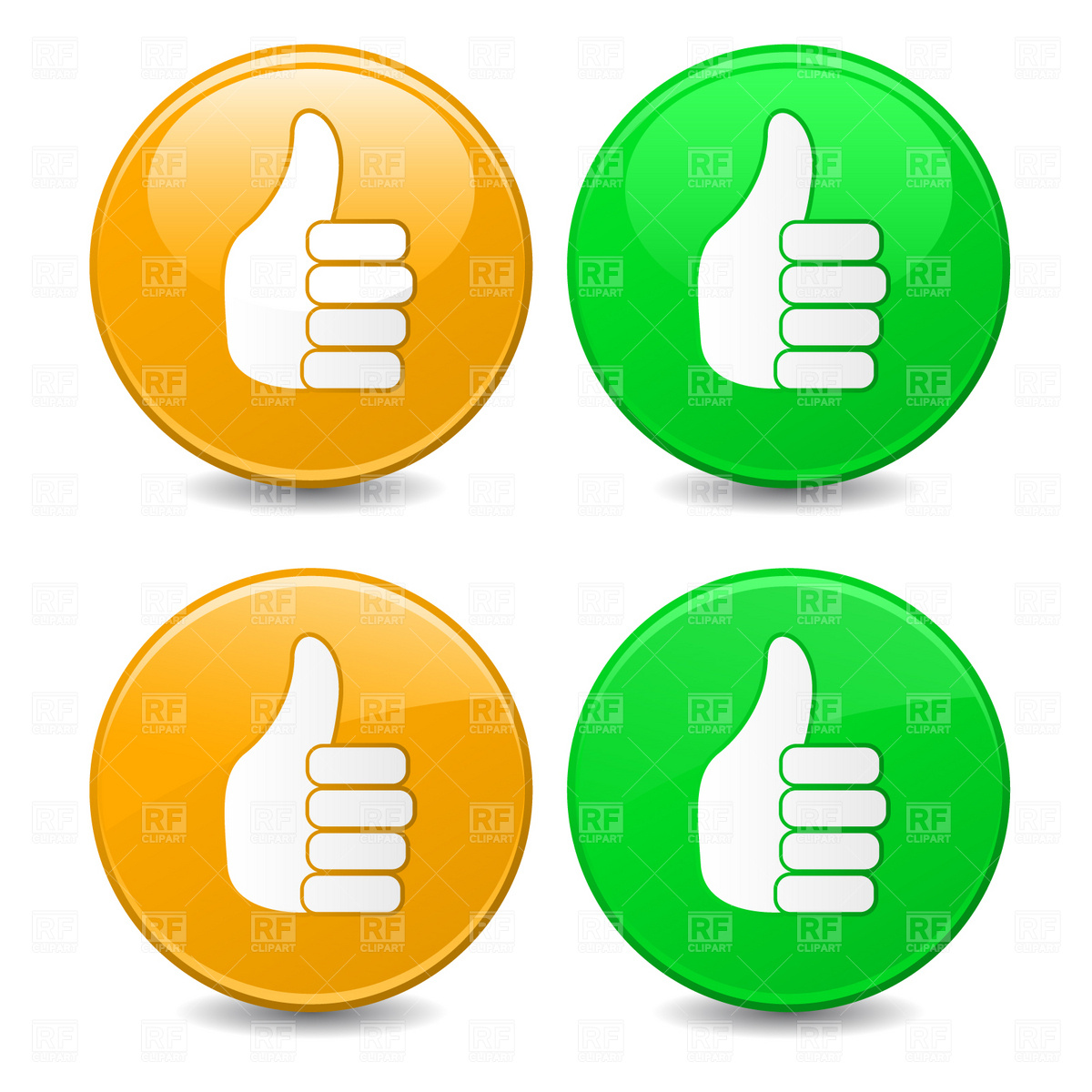 1200x1200 Thumbs Up Sign Royalty Free Vector Clip Art Image