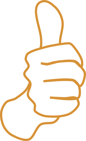 366x599 Thumbs Up White Sand Clip Art