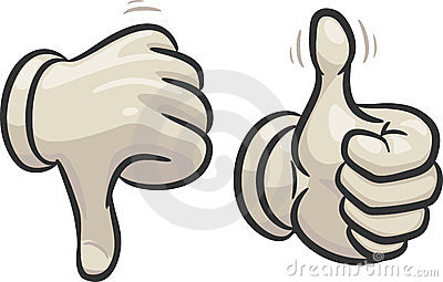 400x255 Clipart Of Thumbs Up And Thumbs Down