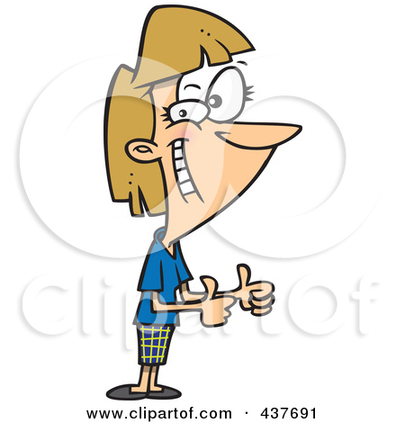 450x470 Clipart Woman Thumbs Up