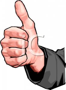 220x300 Hand Gesture Clipart Thumbs Up