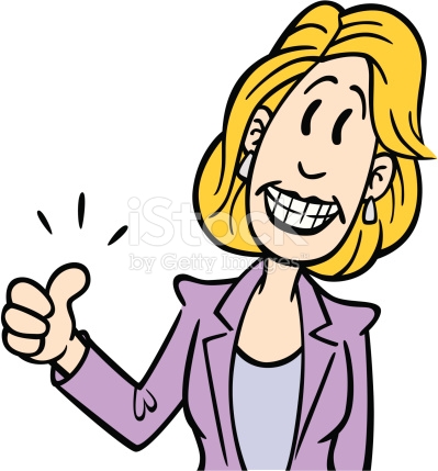399x429 Woman Clipart Thumbs Up