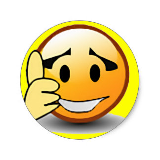 324x324 Thumbs Up Smiley Stickers Zazzle