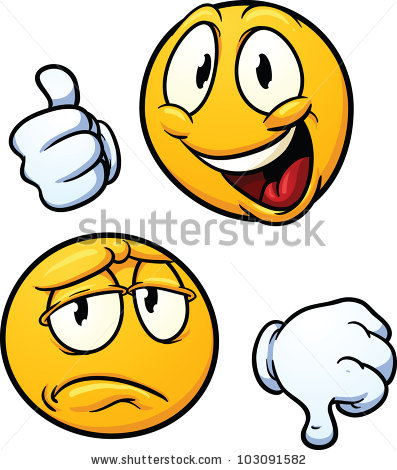 397x470 Smiley Face Thumbs Down Clipart 332768 Simple Gradients Each In